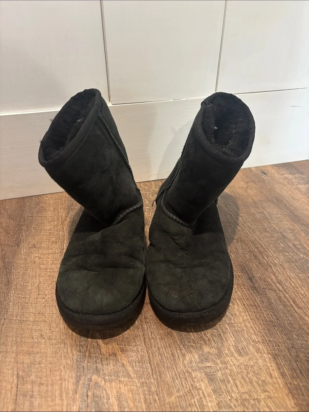 UGG Kids Classic Short Boot - Black Suede